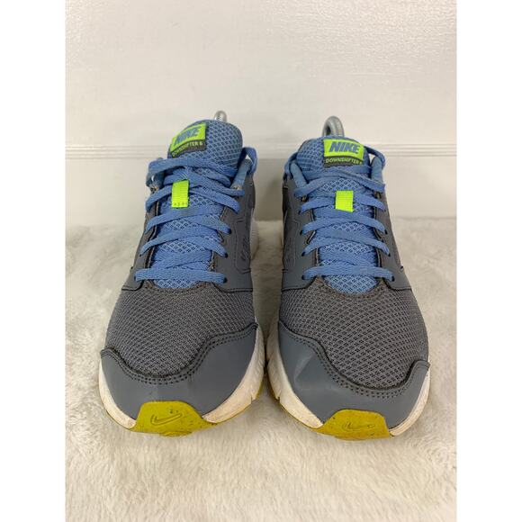 Nike Downshifter 6 Running Shoes Size 8.5 Gray Blue Green 684765-021 Sneakers - Picture 2 of 10